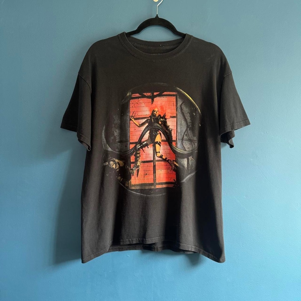 Lady Gaga Chromatica T Shirt Size Large Black Crewneck Music Concert Merch Pop